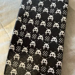 Black Tie Geek Space Invaders Necktie New Skinny